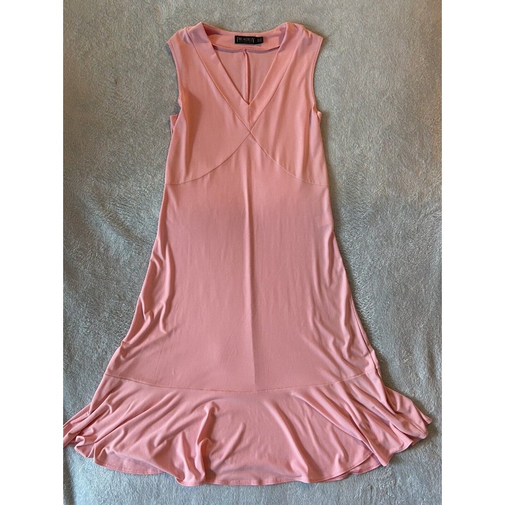 Picadilly Fashions Women's Sleeveless V-Neck Stretch Maxi Dress Size M
